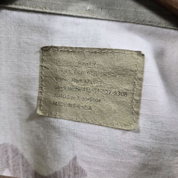 Vintage Desert Camo Jacket Men Medium Regular Hot Weather Field Nato Tri Color - Picture 3 of 12